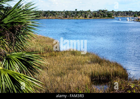 Florida Crystal River water,Fort Island,Salt River water,natural scenery,visitors travel traveling tour tourist tourism landmark landmarks culture cul Stock Photo