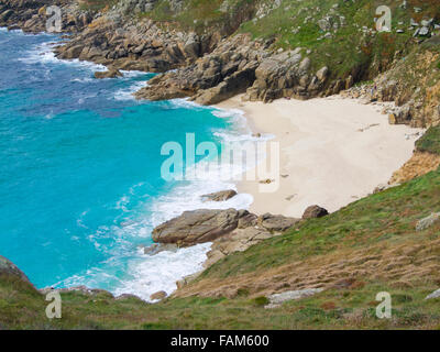 Porth Chapel Beach, South West Cornwall, England, UK Stock Photo