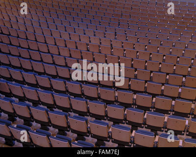 Rows of seats in a concert hall. Stock Photo