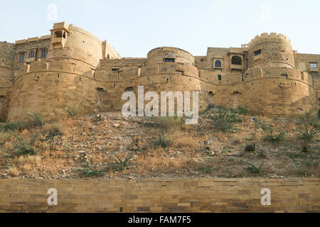 Jaisalmer, India-November 26, 2016:Different Parts of Golden Fort of Jaisalmer, Rajasthan India. Jaisalmer is called Golden City Stock Photo