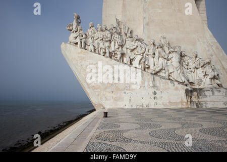 Monument to the Discoveries (Padrao dos Descobrimentos) in Lisbon, Portugal Stock Photo