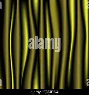 Dark black silk drapery textile background Stock Vector