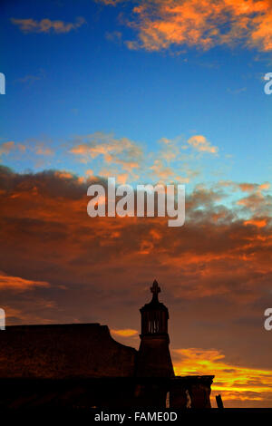 An early morning sunrise in Albufeira, Algarve, Portugal Stock Photo
