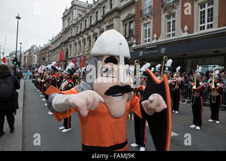 London, UK. 1st January, 2016.  Characters at the London New Year’s Day Parade 2016 Credit: Keith Larby/Alamy Live News Stock Photo