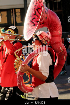 Iowa, USA. 1st Jan, 2016. Scenes from the 127th Rose Parade in Pasadena, California Friday January 1, 2016. This year's theme was, ''Find Your Adventure. Credit:  Quad-City Times/ZUMA Wire/Alamy Live News Stock Photo