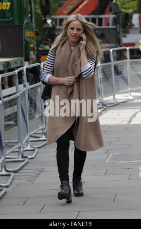 London, UK, 10th May 2015: Alice Sullivan arrives to The Andrew Marr Show at Westminster in London, UK Stock Photo