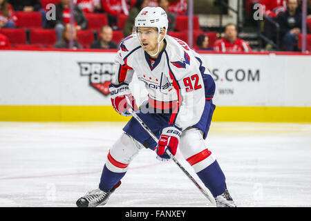 Dec. 31, 2015 - Washington Capitals center Evgeny Kuznetsov (92) during the NHL game between the Washington Capitals and the Carolina Hurricanes at the PNC Arena. © Andy Martin Jr./ZUMA Wire/Alamy Live News Stock Photo