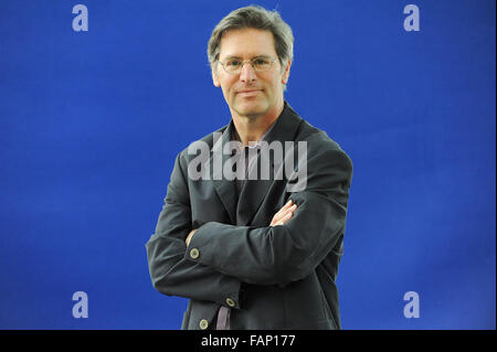 Author Andrew Crumey poses for portraits at the Edinburgh International Book Festival in Edinburgh, Scotland in August 2013. Stock Photo