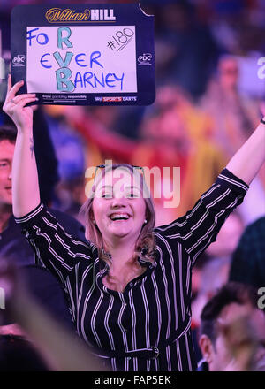 Alexandra Palace, London, UK. 02nd Jan, 2016. William Hill PDC World Darts Championship. Jelle