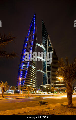 Bahrain World Trade Center, Manama, Bahrain. Stock Photo