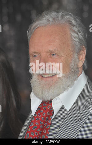 LOS ANGELES, CA - FEBRUARY 9, 2010: Sir Anthony Hopkins at the US premiere of his new movie 'Wolfman' at the Arclight Theatre, Hollywood. Stock Photo