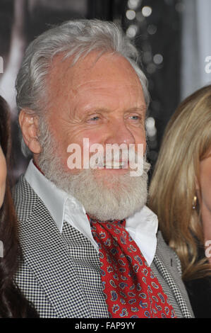 LOS ANGELES, CA - FEBRUARY 9, 2010: Sir Anthony Hopkins at the US premiere of his new movie 'Wolfman' at the Arclight Theatre, Hollywood. Stock Photo