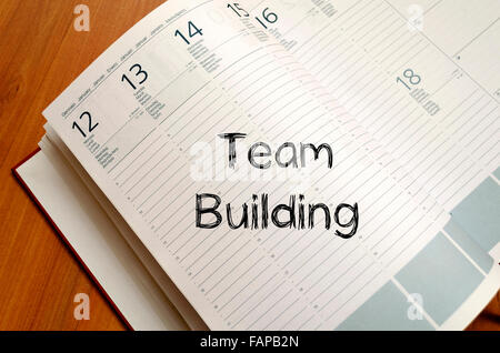 Team building text concept write on notebook Stock Photo