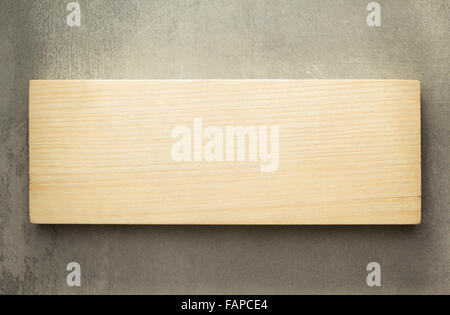 wooden board panel on wall Stock Photo