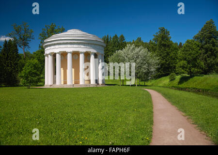 The 'Temple of Friendship' in Pavlovsk Park Stock Photo