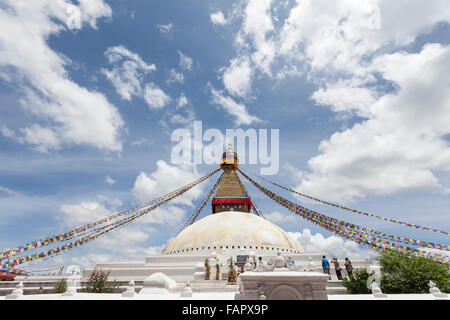 Boudhanath Stupa in Kathmandu Stock Photo