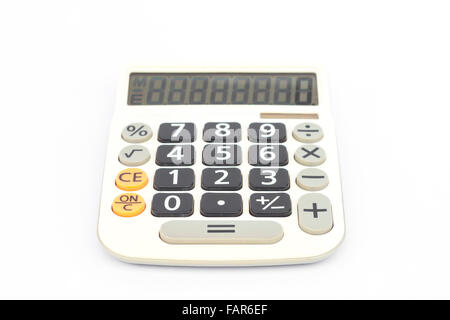 Calculator isolated on white background, stock photo Stock Photo