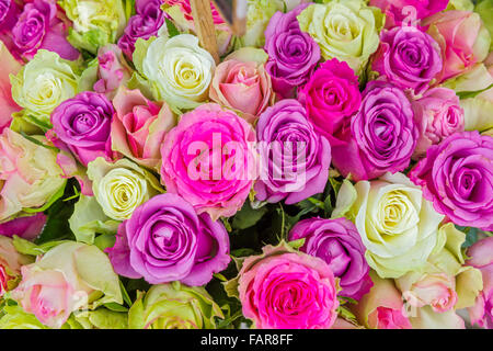 Flower shop on Rue de Rivoli street, Paris Stock Photo