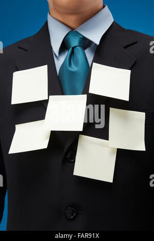 Human being sticked with sticky notes Stock Photo - Alamy