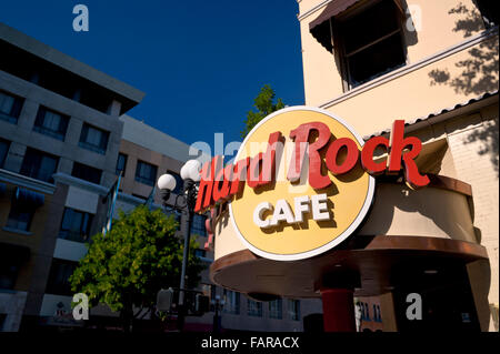 Hard Rock Cafe and restaurant in downtown San Diego, California Stock Photo