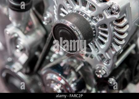 Car interior : Part of modern car engine Stock Photo