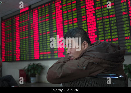 Stock exchange market in Shanghai, China. Stock Photo