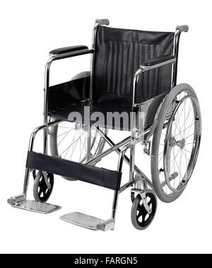 wheelchair isolated on white background. clipping path included Stock Photo