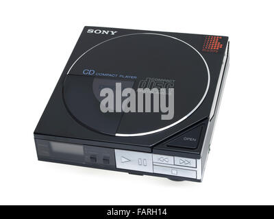 Sony Portable Compact Disc Player D-5  d-50 First Discman 1984 Stock Photo