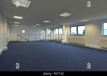 interior of new empty office space with carpet and staircase Stock Photo