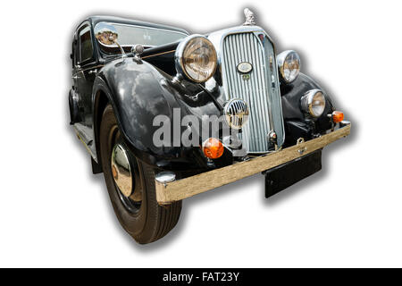Billericay, Essex, UK - July 2013: Summer fest classic cars show, showed beautiful 1938 Model Rover 14 Saloon. Stock Photo