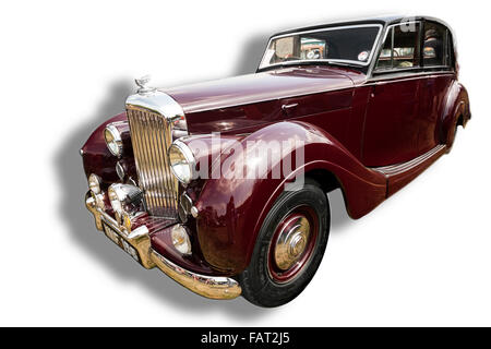 Billericay, Essex, UK - July 2013: Summerfest classic cars show, showed an elegant Bentley vintage model. Stock Photo
