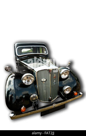 Billericay, Essex, UK - July 2013: Summer fest classic cars show, showed beautiful 1938 Model Rover 14 Saloon. Stock Photo