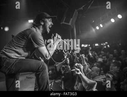JustaFan Concert Photos - Jesse Hasek lead singer for the band 10 years  getting down with the crowd at the HOB, Las Vegas on July 28, 2018..