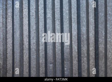 Corrugated zinc iron background metal texture surface sheet Stock Photo
