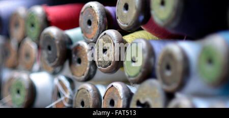 cotton reels Stock Photo