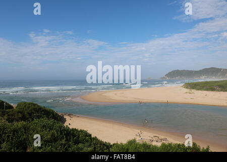 River Mouth,Sedgefield, Western Cape, South Africa Stock Photo