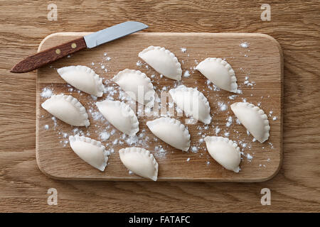 Traditional Ukrainian dumplings Stock Photo