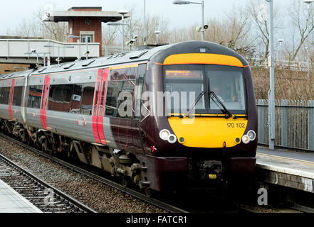 Class 170 CrossCountry train at Coleshill Parkway station, Warwickshire ...