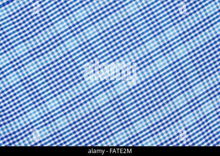 A close up shot of a checkered fabric background Stock Photo