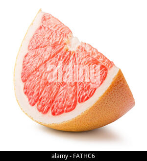 grapefruit slice isolated on white background. Stock Photo