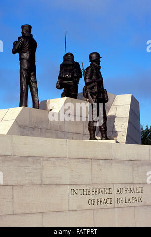 Reconciliation: The Peacekeeping Monument, Ottawa, Ontario, Canada - Memorial honouring Canada's Peacekeeper Soldiers Stock Photo