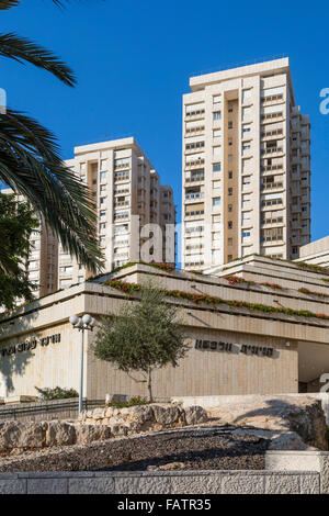 Condominium buildings in modern West Jerusalem, Israel, Middle East. Stock Photo