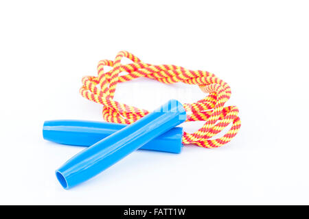 Skipping rope isolated on white background, stock photo Stock Photo