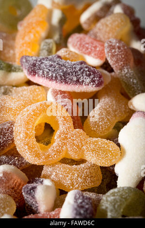 A close up of Haribo sweets, confectionery or candy Stock Photo