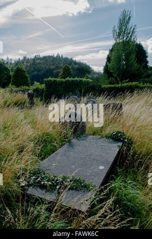 Old Graveyard With Decayed Tombstones In The Village Callander In ...