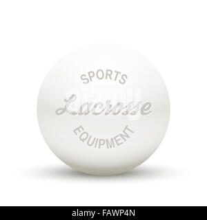 White Lacrosse ball. Stock Photo