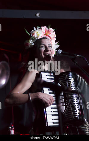 Harry Potter and Game of Thrones actress Natalia Tena performs with her band Molotov Jukebox at The Rainbow  Featuring: Natalia Tena Where: Birmingham, United Kingdom When: 26 Nov 2015 Stock Photo