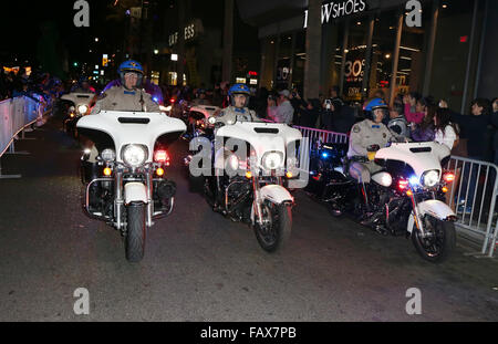 2015 Hollywood Christmas Parade Car shots  Featuring: Atmosphere Where: Hollywood, California, United States When: 30 Nov 2015 Stock Photo