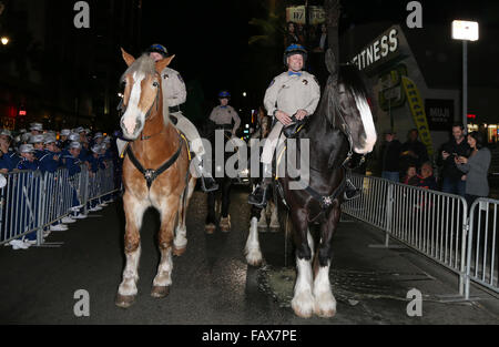 2015 Hollywood Christmas Parade Car shots  Featuring: Atmosphere Where: Hollywood, California, United States When: 30 Nov 2015 Stock Photo