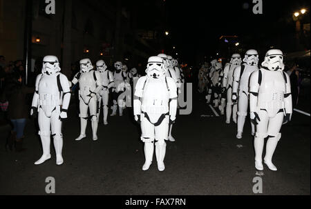 2015 Hollywood Christmas Parade Car shots  Featuring: Atmosphere Where: Hollywood, California, United States When: 30 Nov 2015 Stock Photo